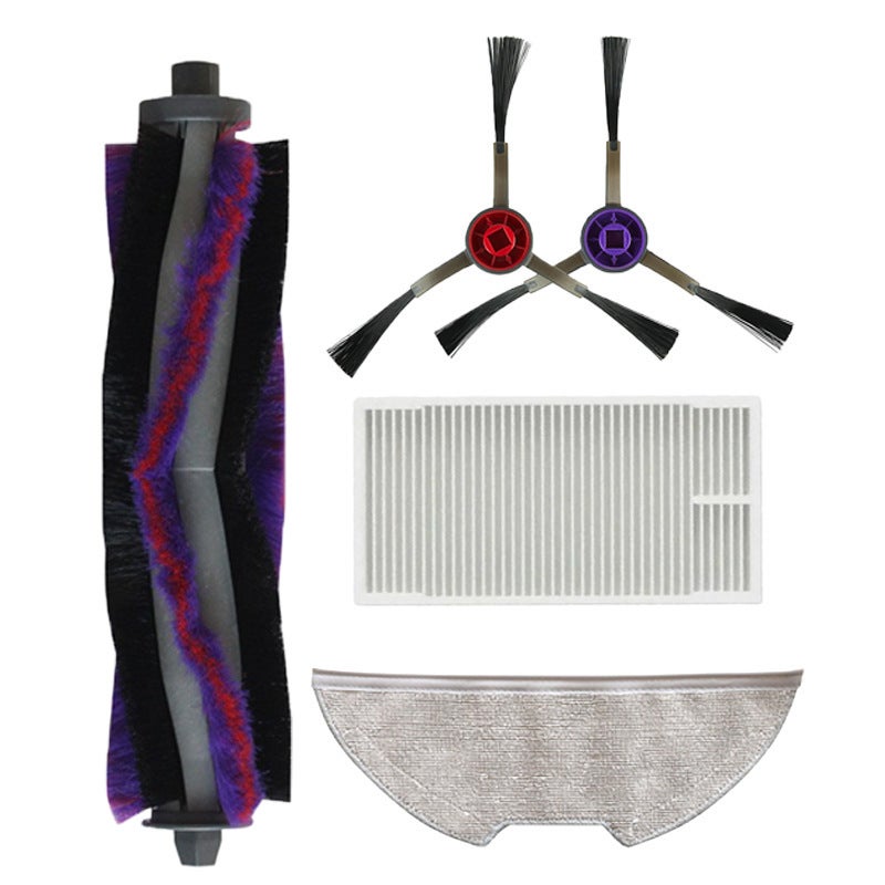 Kit d'accessoires de pièces de rechange pour aspirateur robot Eureka E10s E20 Plus – 4 filtres HEPA, 4 serpillères, 6 brosses latérales, 1 brosse de nettoyage (lot de 15