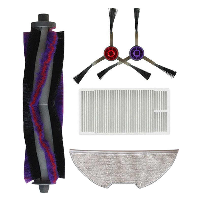 Kit d'accessoires de pièces de rechange pour aspirateur robot Eureka E10s E20 Plus – 4 filtres HEPA, 4 serpillères, 6 brosses latérales, 1 brosse de nettoyage (lot de 15 Kit d'accessoires de pièces de rechange pour aspirateur robot Eureka E10s E20 Plus – 4 filtres HEPA, 4 serpillères, 6 brosses latérales, 1 brosse de nettoyage (lot de 15