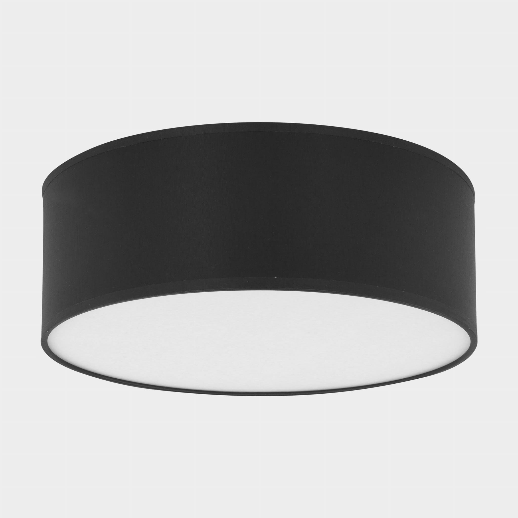 Plafon Rondo okrągły biało-czarny 4xE27x15W wym: 15 x 45 cm IP20 tkanina TK Lighting