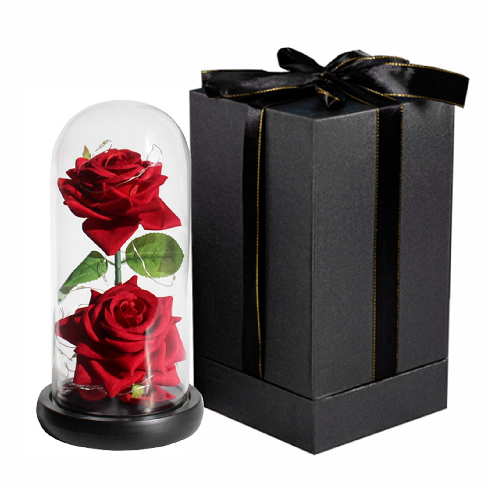 Rose éternelle Rouge Préservée Sous Dôme – Cadeau Romantique – Fabriqué En Espagne