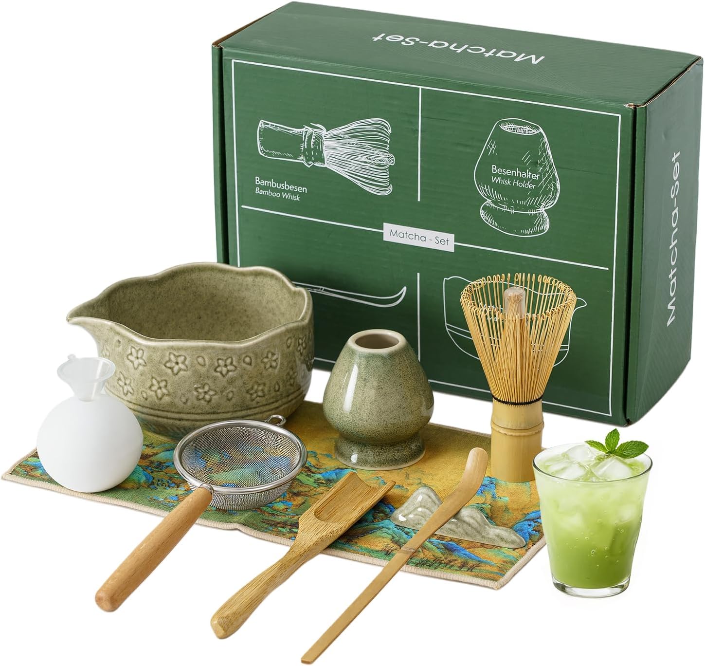 Set Frusta E Cucchiaio Per Matcha In Bambù - Kumiko Matcha (100 Fili)