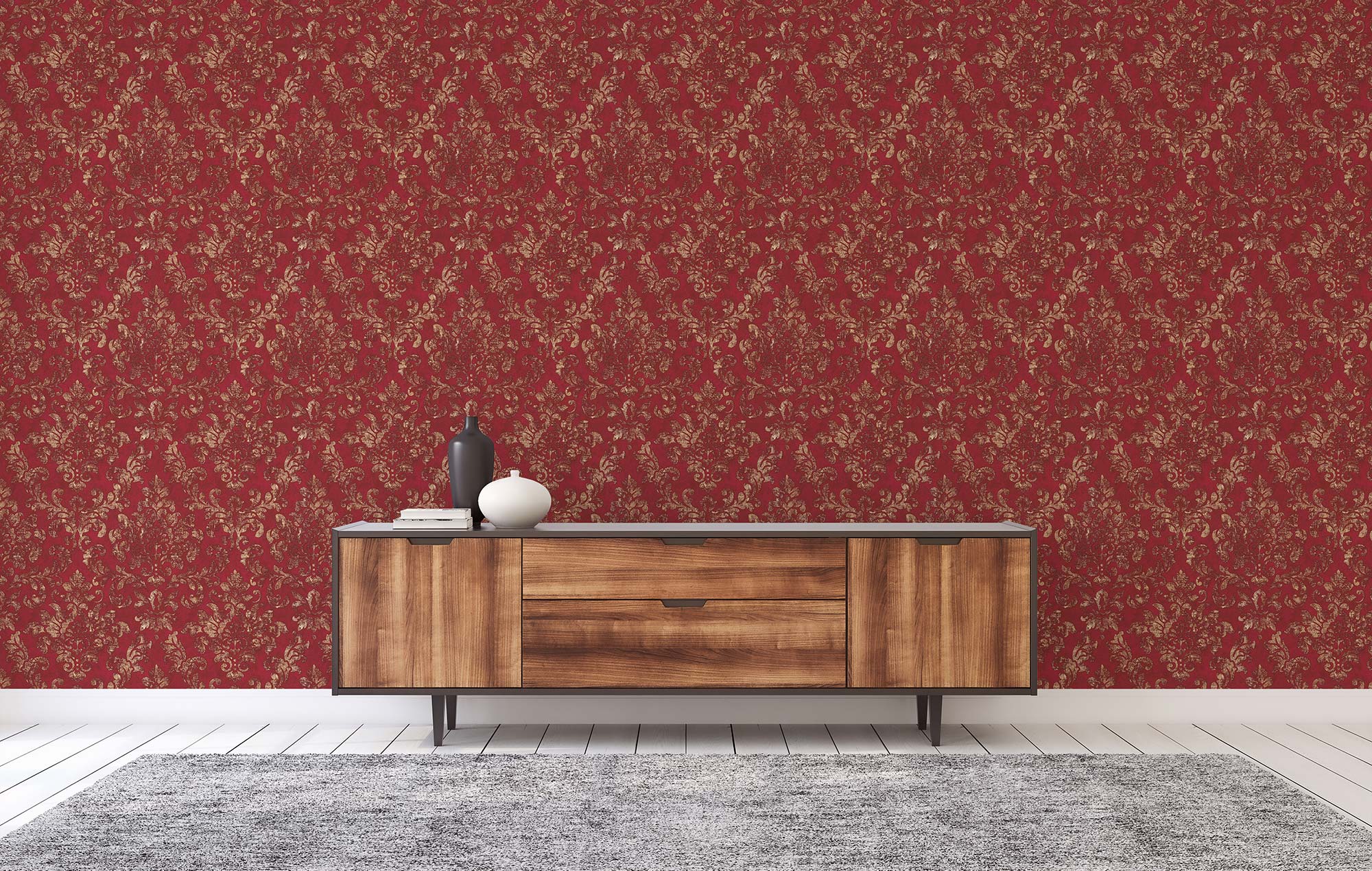 Papel Pintado Barroco Beige/crema | Leroy Merlin