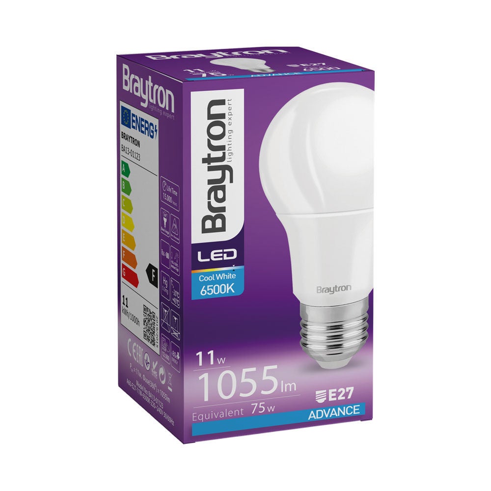 Ampoule LED Advance E27 11W 6500K A60, 1055 lm - lumière blanche froide - 3