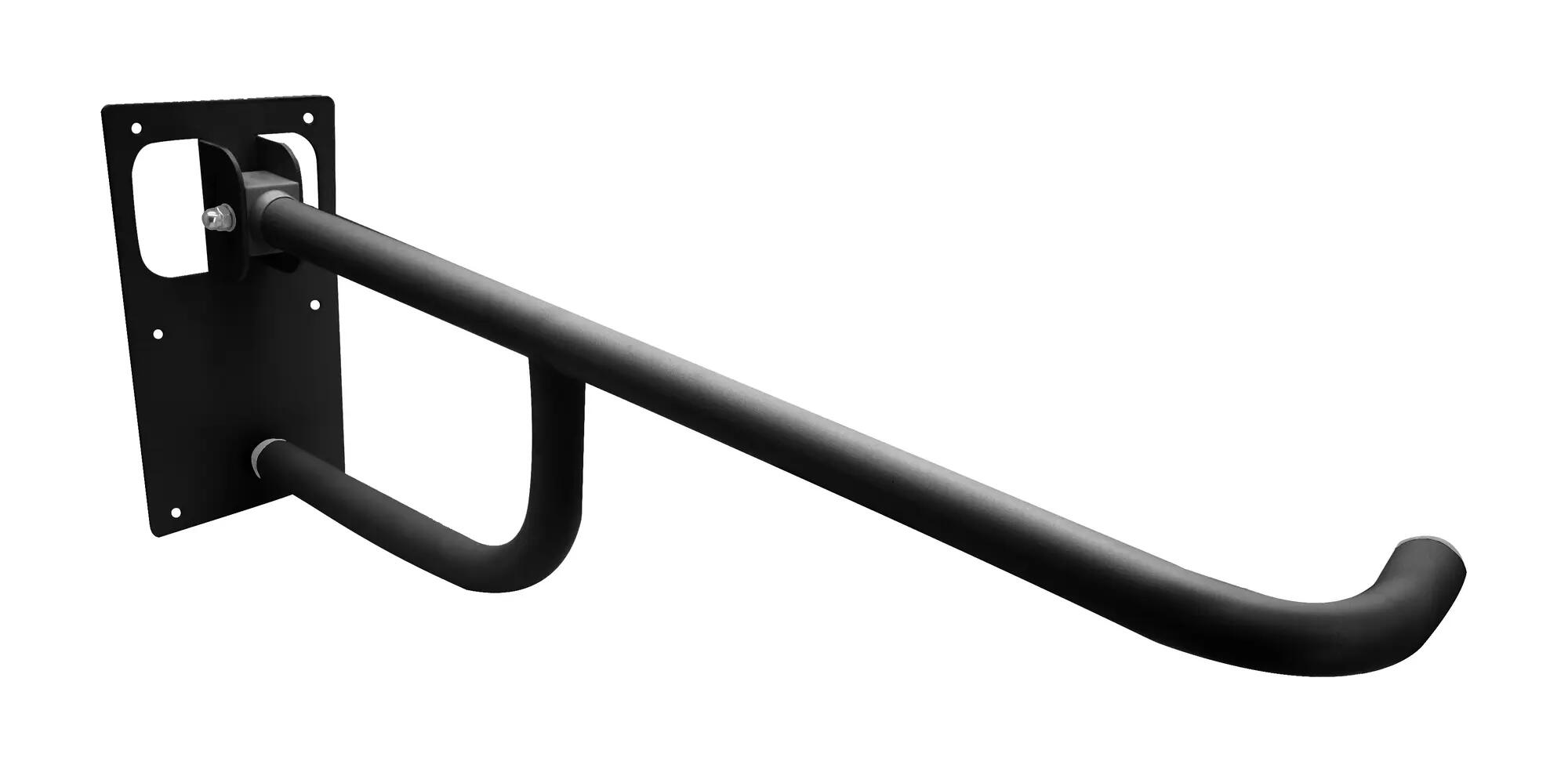 Uchwyt bezpieczeństwa do WC 15x27x73 cm czarny