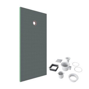 Doporro Receveur De Douche Antiglisse Bac à Douche Carré Extraplat Acrylique Blanc Faro01 70x70x4cm