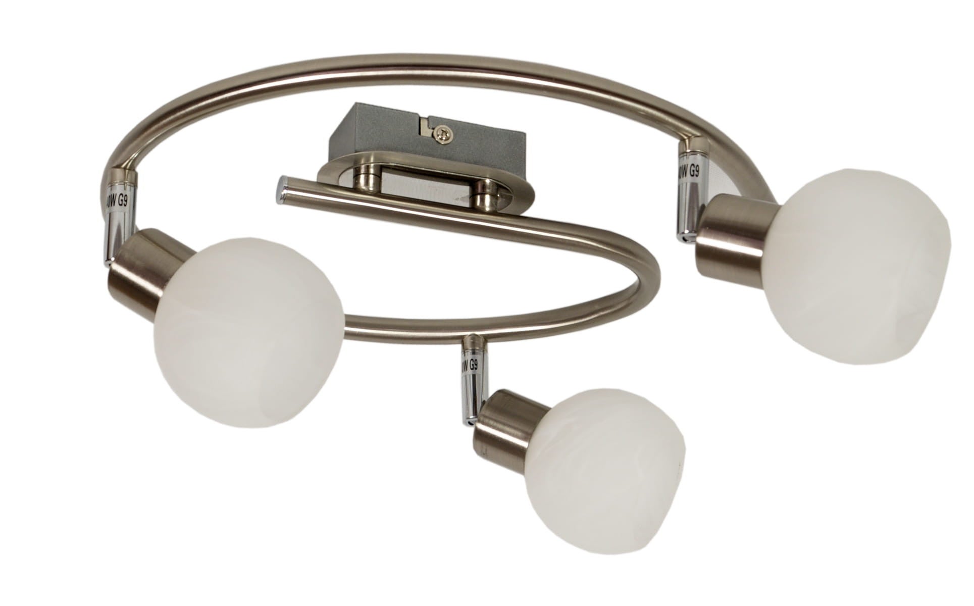 Lampa sufitowa wisząca Alabaster srebrno-biała 3xG9x40W wym: 16 x 50 x 50 cm szkło Candellux