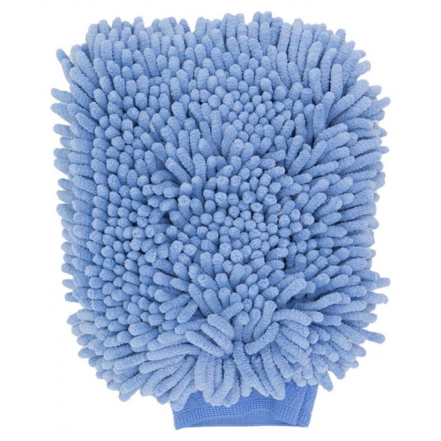 MANOPLA Microfibra con PUÑO MP1 Azul