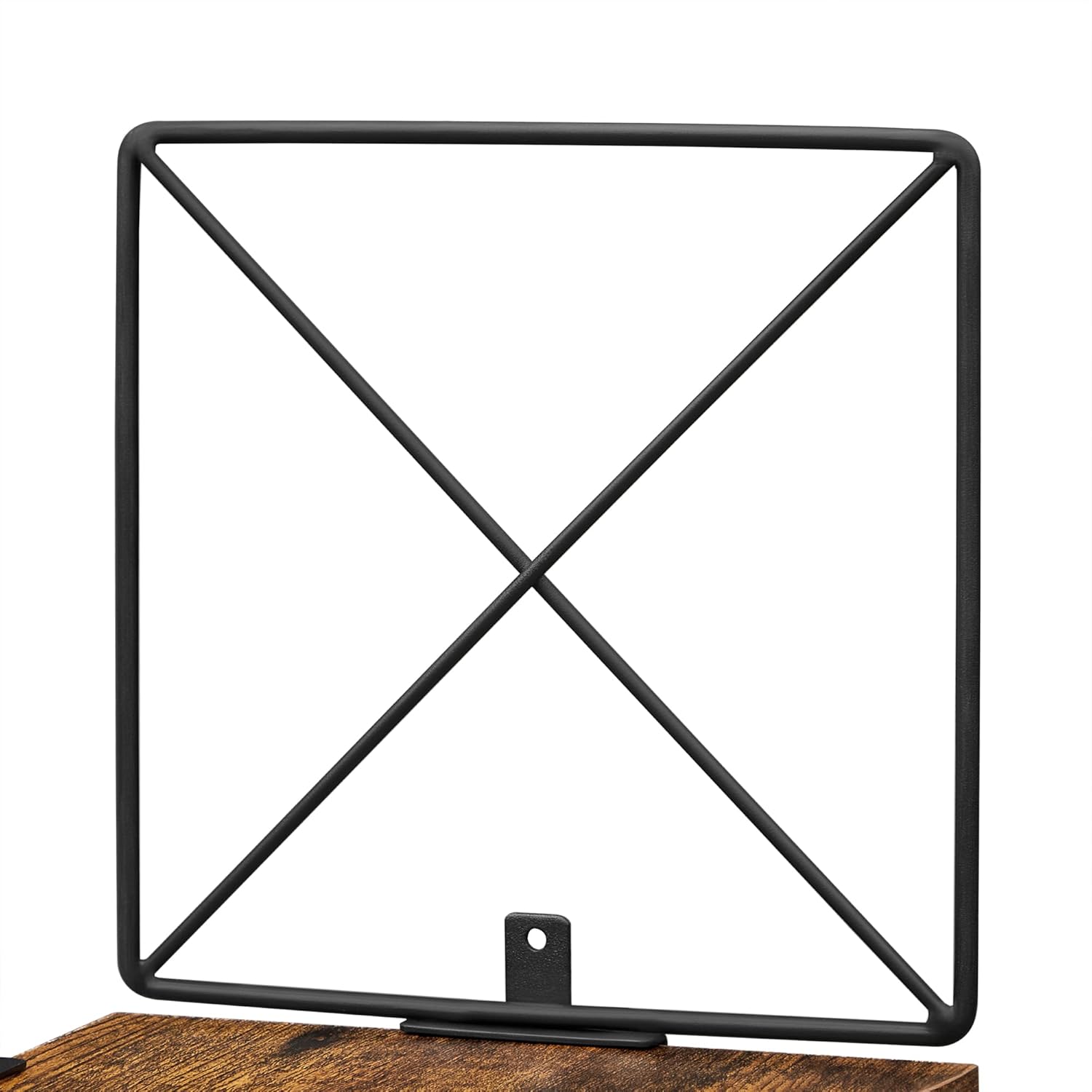 Libreria Angolare Parete 5 Ripiani, Mensola Muro, Montaggio Facile, Camera Soggiorno, Marrone e Nero - 7