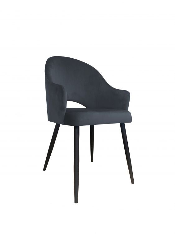 Krzesło JENISEJ BL VELVET ciemno szare
