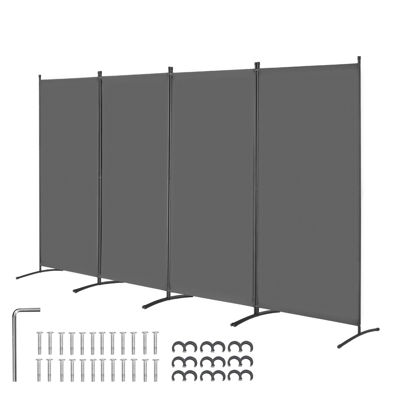 Separation De Piece VEVOR Paravent Multifonctionnel 6 Panneaux, Cloison Séparatrice 311 X 180 5 Cm Pliable Brise Vue Pour Bureau Chambre Salon Noir 93956739 Paravent Exterieur