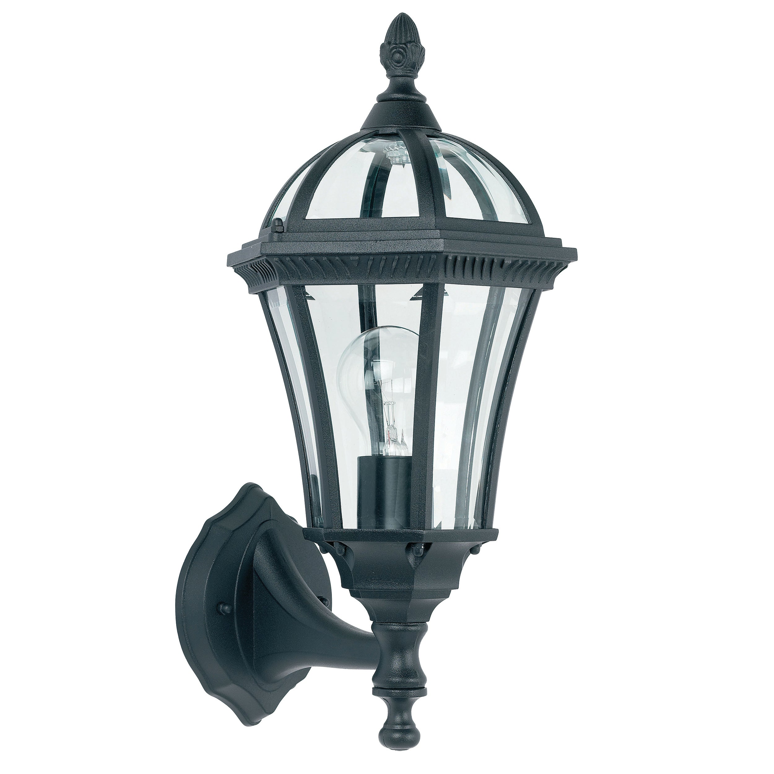 Kinkiet zewnętrzny LED DRAYTON 60W 4000K 5400lm aluminium czarno-przezroczysty wym:41x20x22cm IP44 Endon