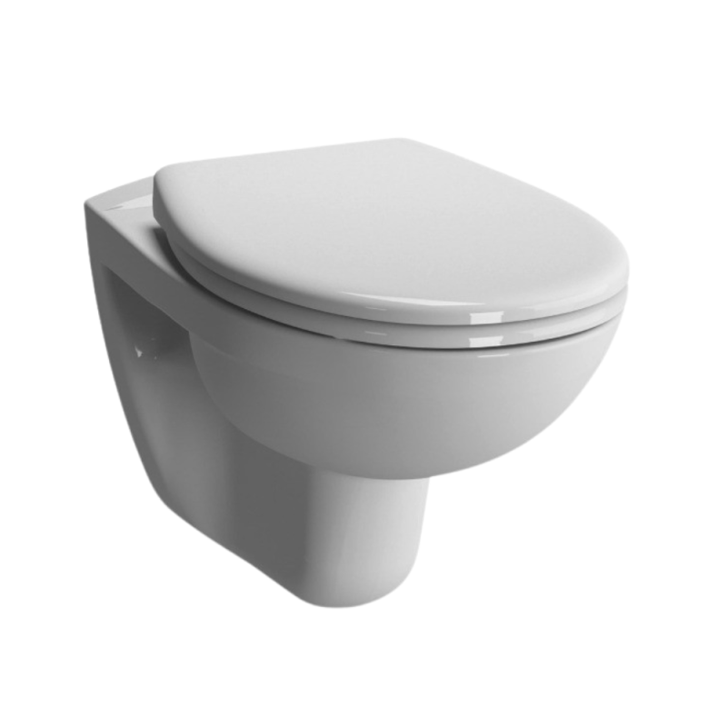 Grohe Pack WC Bâti Autoportant Rapid SL + WC Vitra Normus + Abattant softclose + Set habillage + Plaque chrome - 2