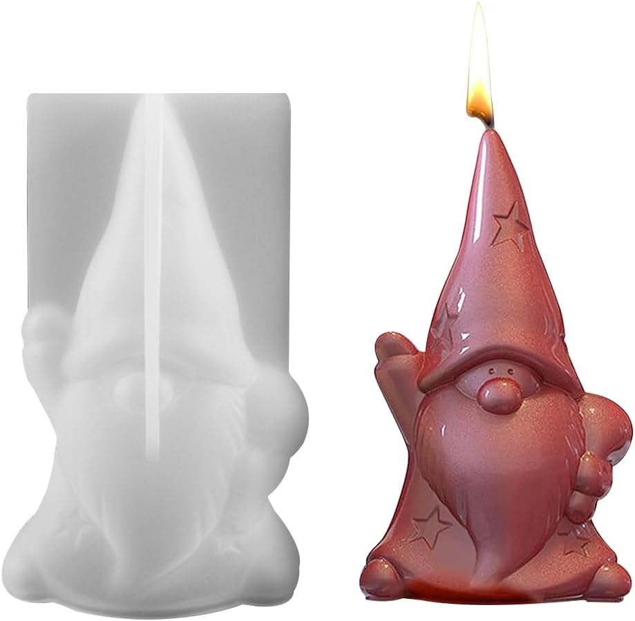 Formy na świece bożonarodzeniowe, forma na świece Świętego Mikołaja, silikonowa forma bożonarodzeniowa, silikonowa forma 3D, formy z żywicy epoksydow