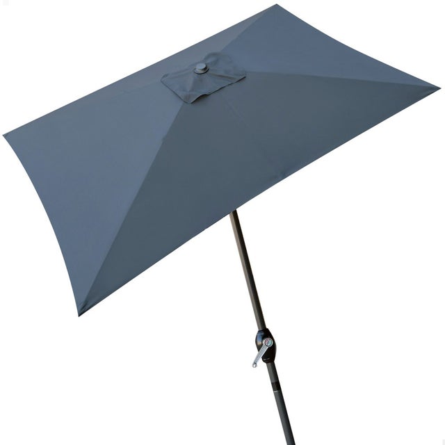 Parasol rectangulaire 200x300cm mât aluminium anthracite Aktive Garden