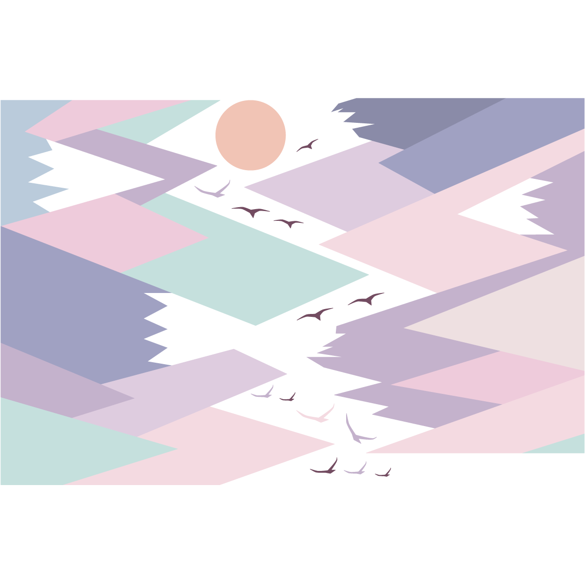 Adesivo bambino di montagna scandinavo monika - Sticker adesivo - adesivi murali - 90x135cm - 2