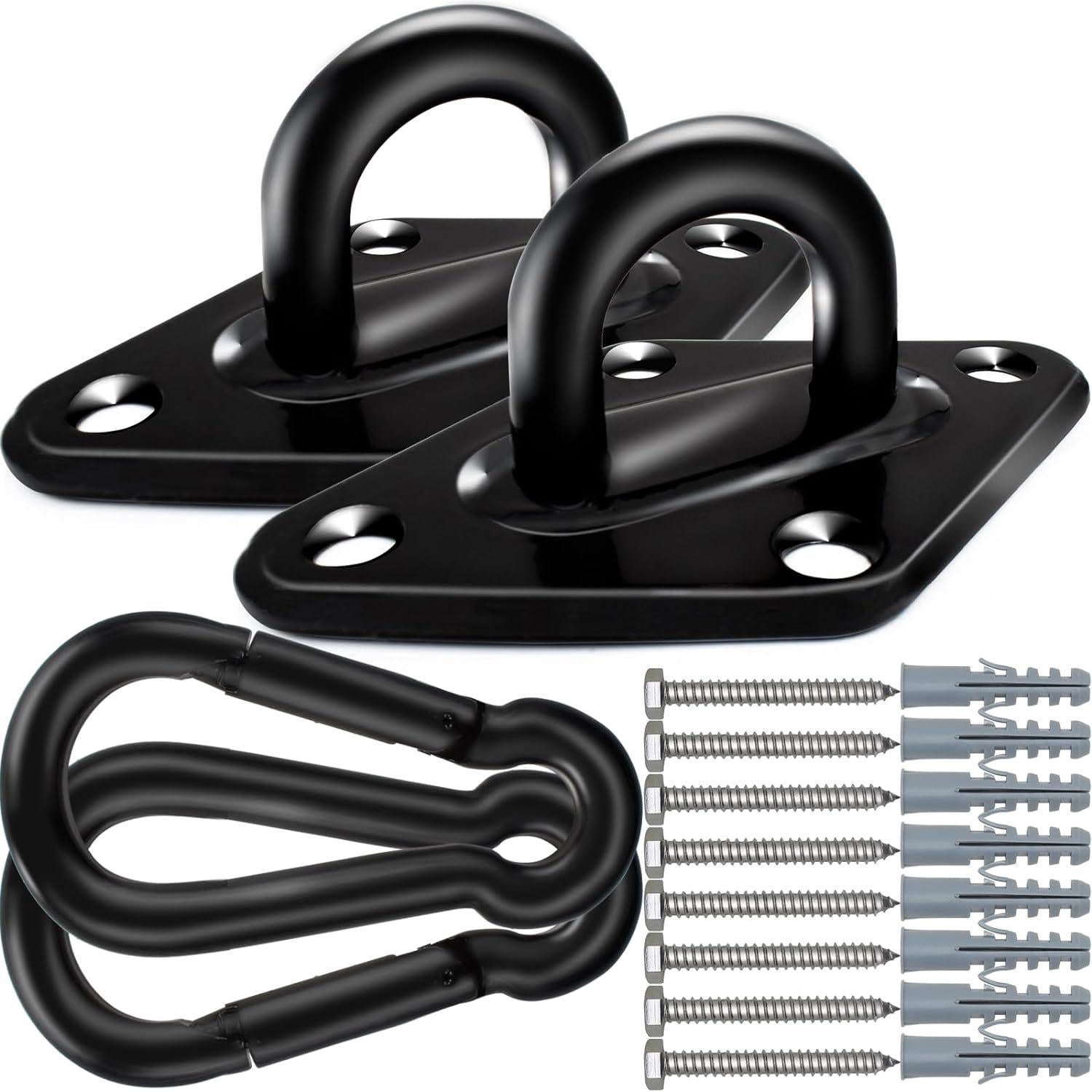 Lot De 8 Crochets De Plafond En Inox 304 - Pour Hamac, Balançoire Yoga, Bateau, Capacité 45 Kg, Trous 43 Mm - 2
