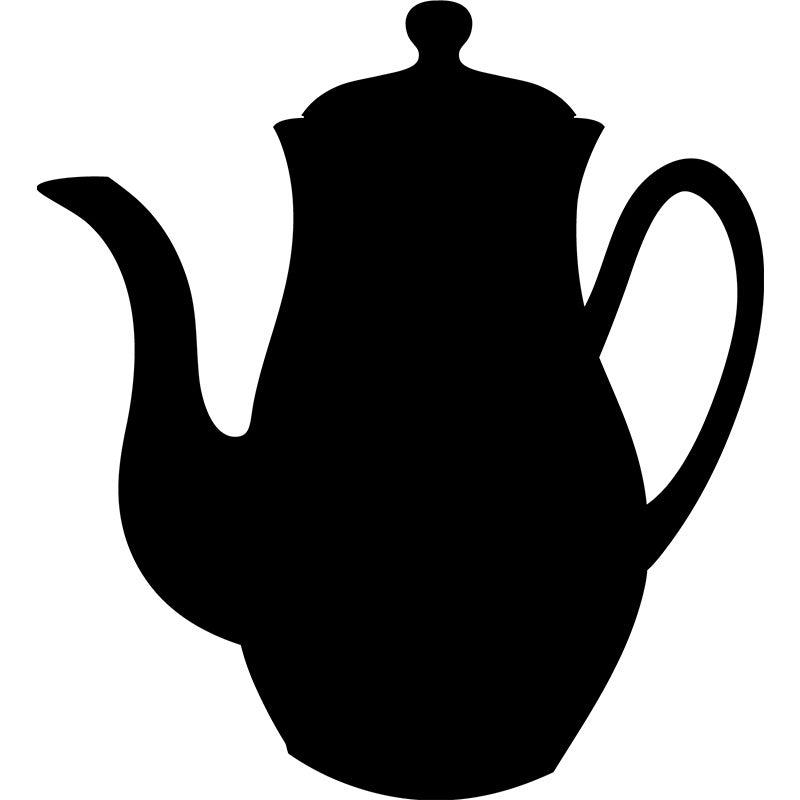 Adesivo ardesia Teiera design - Sticker adesivo - adesivi murali - 55x50cm - 2