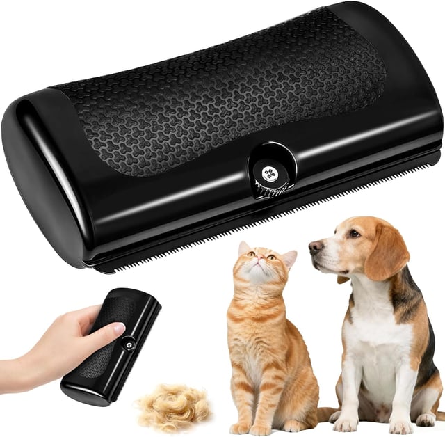 Escova para cães, pente para higiene de cães e gatos, escova profissional para animais de estimação, remove subpelo e pelos .