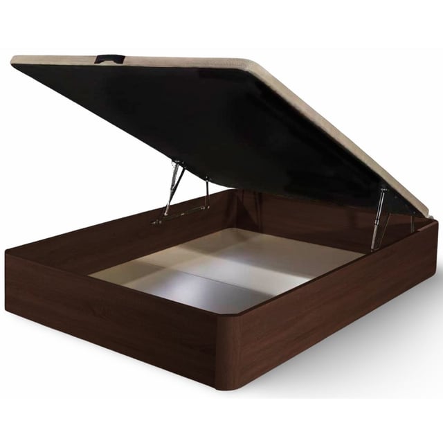 Canapé Abatible de Madera Prime 90x180 | Color wengue | Tapa 3D Transpirable | Herrajes reforzados | Gran capacidad | Muebles Olé (Sin montaje)
