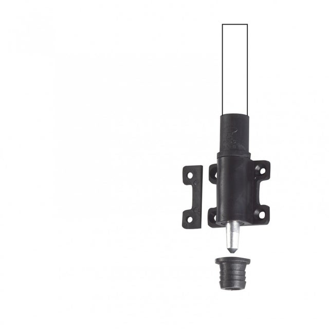 Verrou d'espagnolette composite plastifié, H.100 x L.46 x P.25 mm