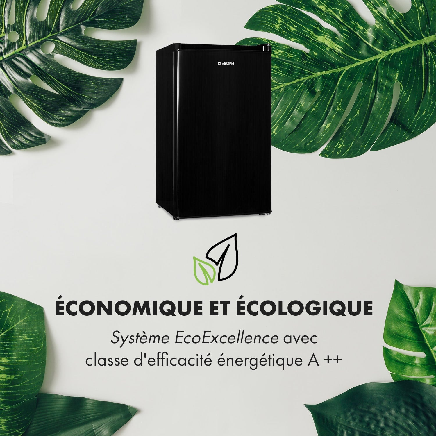 KLARSTEIN Cool Cousin combiné réfrigérateur-congélateur 70/11 litres 40 dB Noir - 4