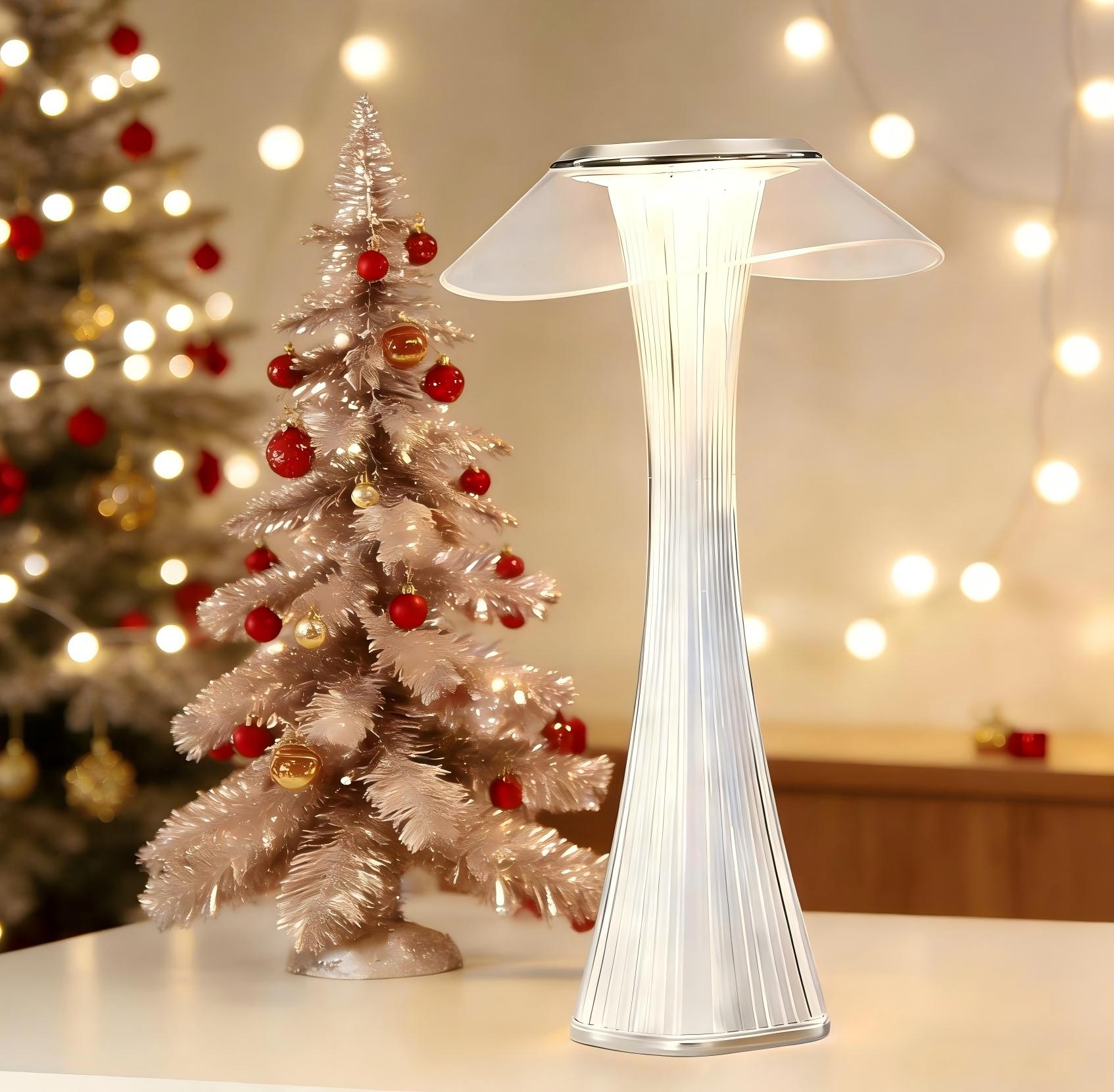 ZMH Lampa stołowa dotykowa LED ściemnialna, 3000–6500 K, biała, do sypialni i salonu