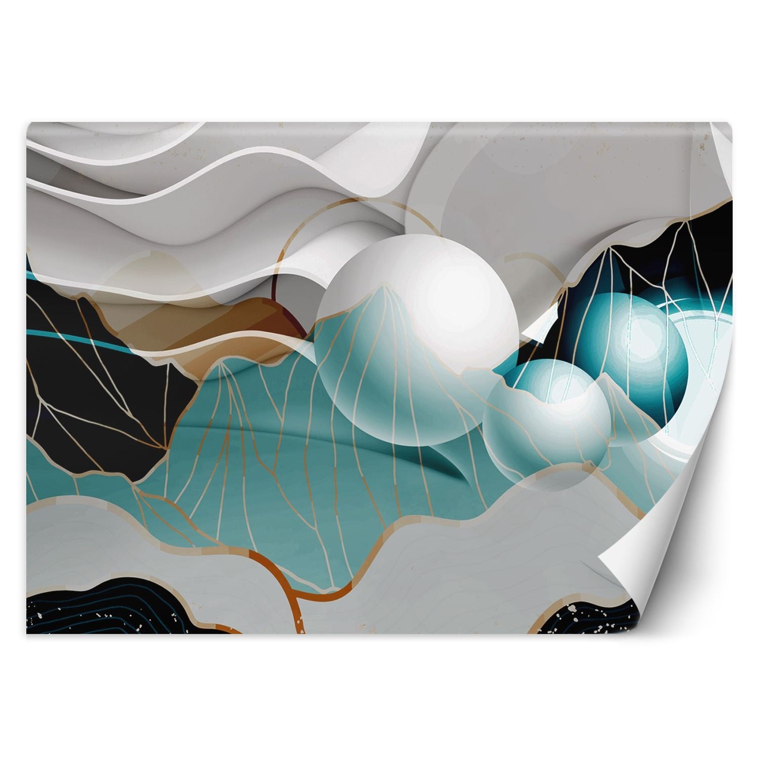 Fototapeta, Abstrakcja z kulami 3D 254x184