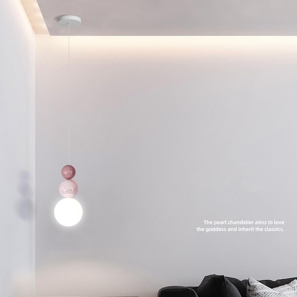 Lampa sufitowa do montażu podtynkowego w stylu nordyckim - nowoczesna lampa wisząca z trójkolorowym oświetleniem LED do sypialni i jadalni (żółty) - 7