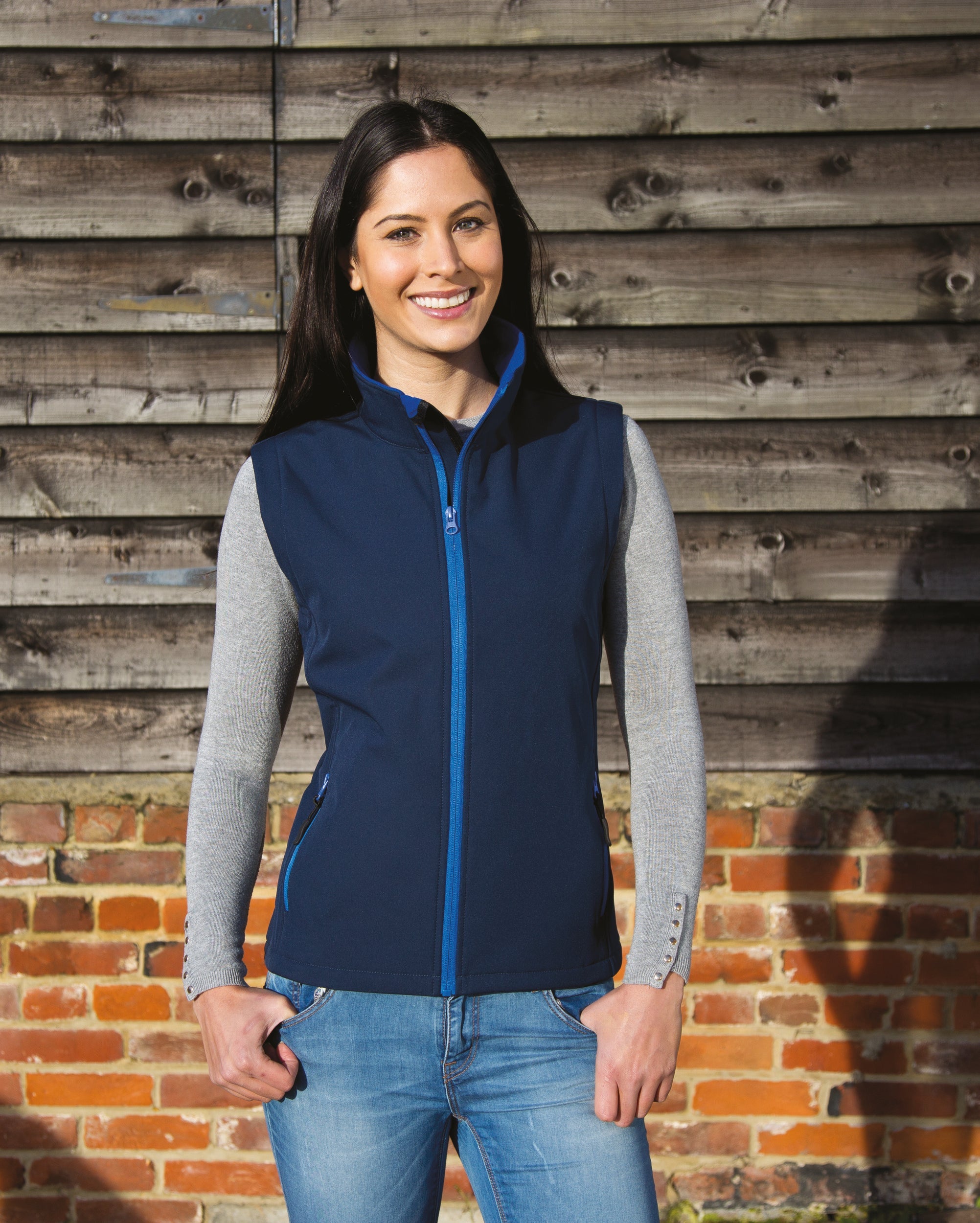 Gilet sans manches softshell femme Result Violet / Noir XL - 3