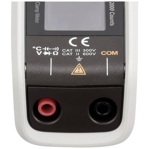 VOLTCRAFT VC-331 Pince ampèremétrique CAT II 600 V, CAT III 300 V Affichage (nombre de points): 2000 - 3