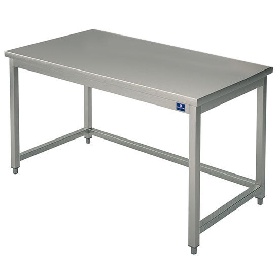 Table Inox de Travail sans Étagère et sans Dosseret Gamme 600 - Virtus - l0- L100- P60- h85- - 2