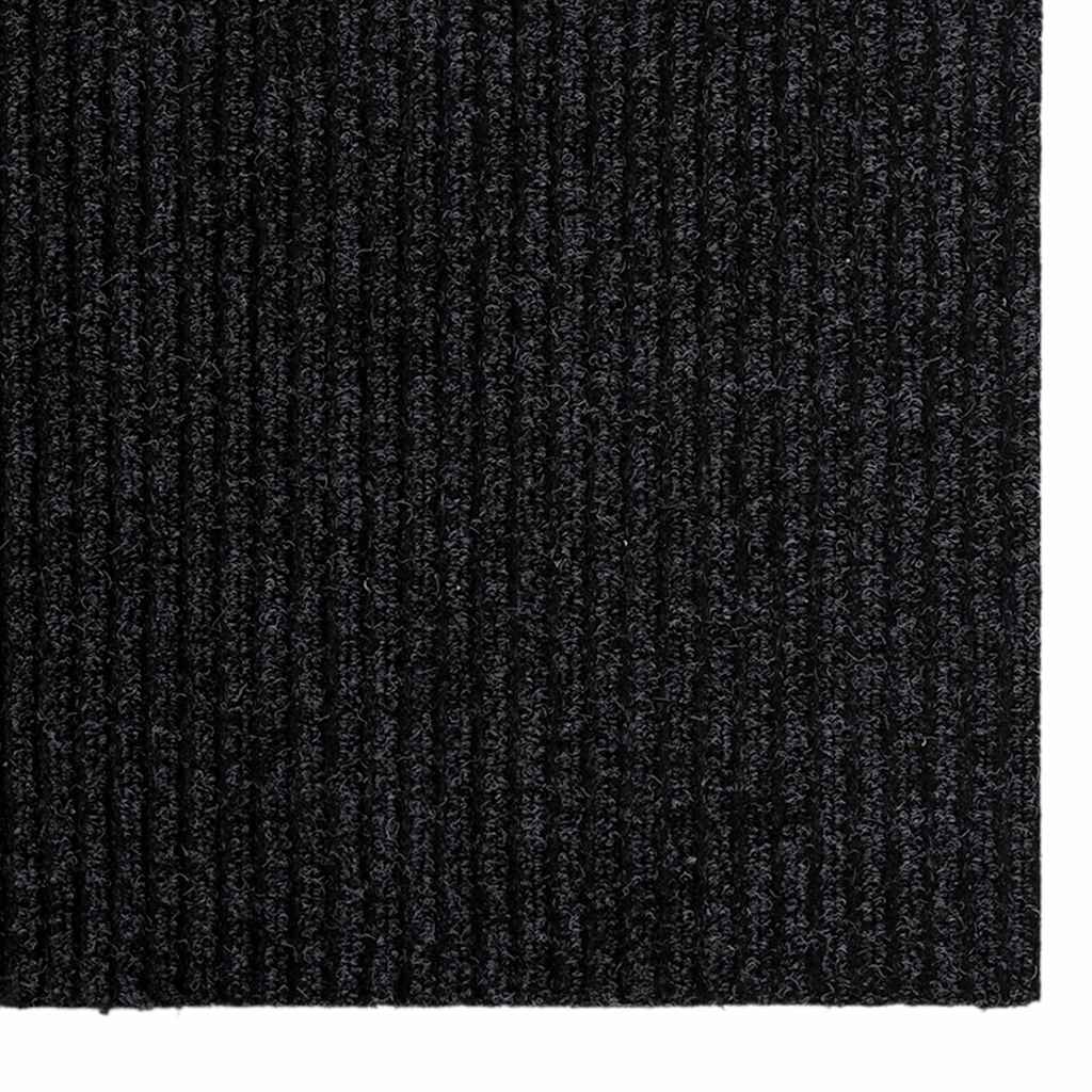 Riel de alfombra de tela antracita, 80 × 200 cm - 4