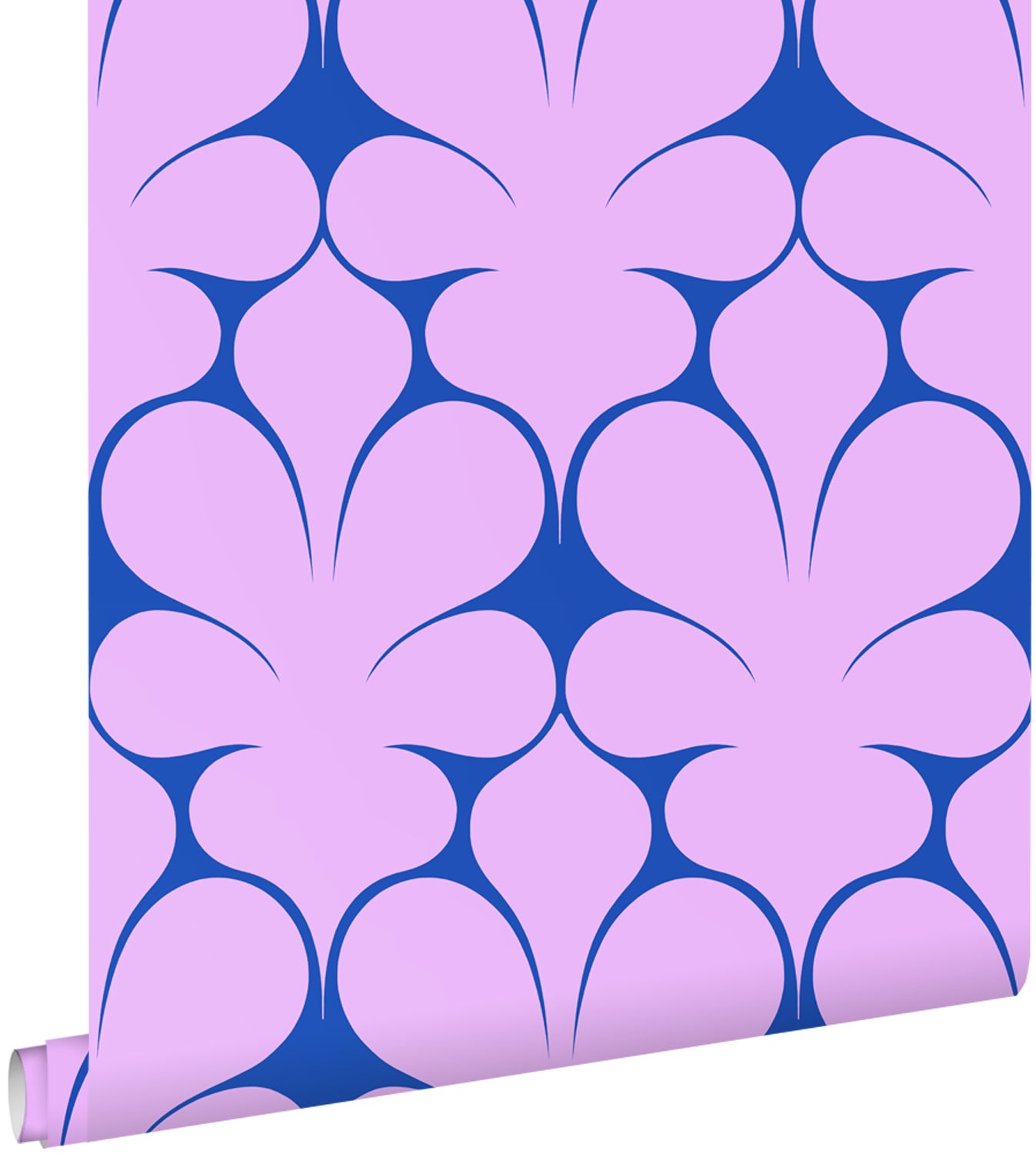 Tapeta ozdoby retro fioletowymIniebieskim - 50 x 900 cm - ESTAHOME