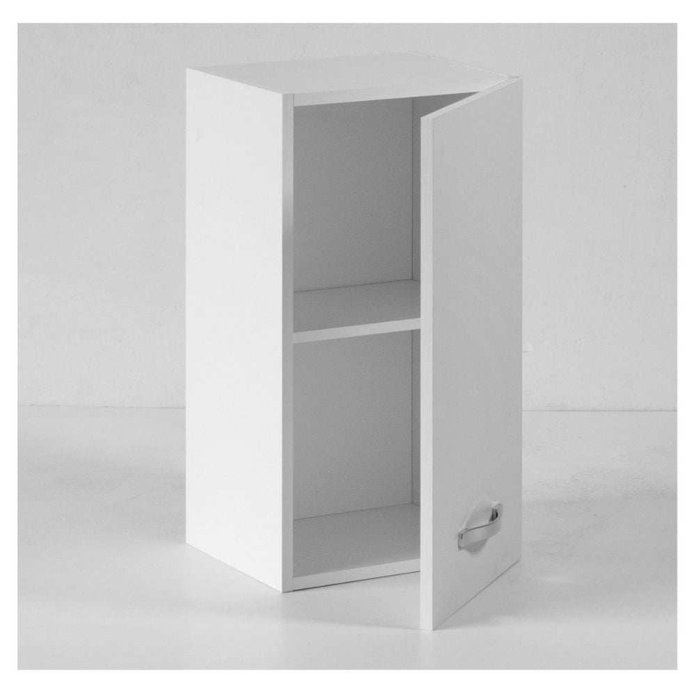 Pensile cucina con anta 30x32x72H colore bianco frassinato - 2