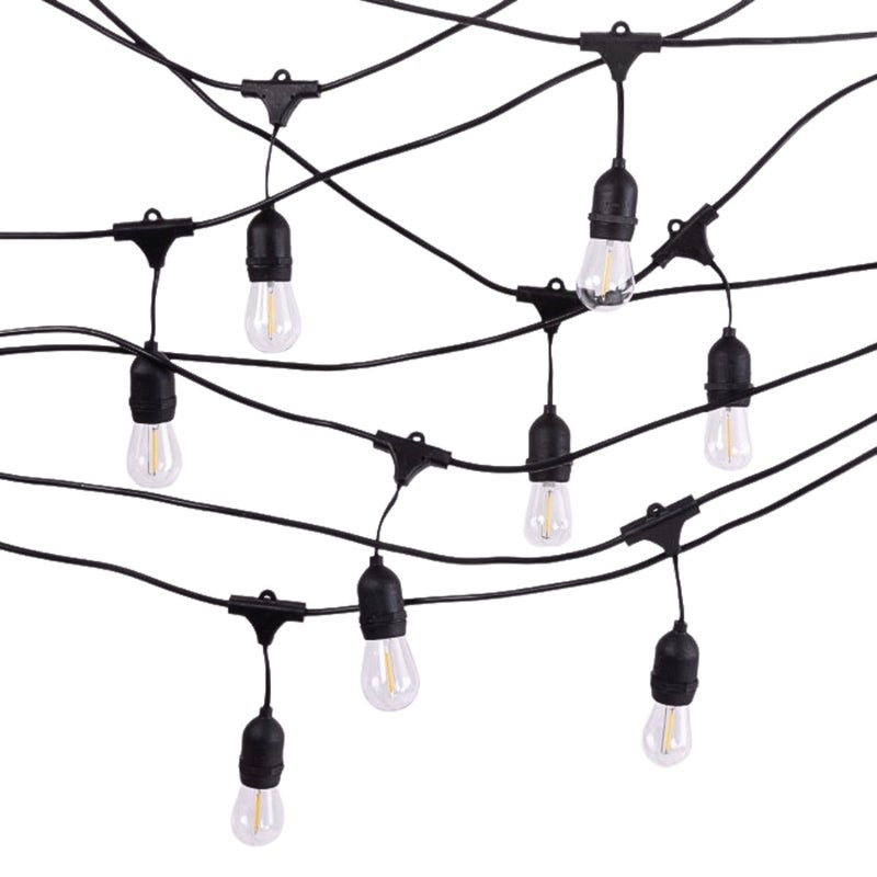 Girlanda Girlanda czarna 10xE27x1W tworzywo sztuczne Ecolight