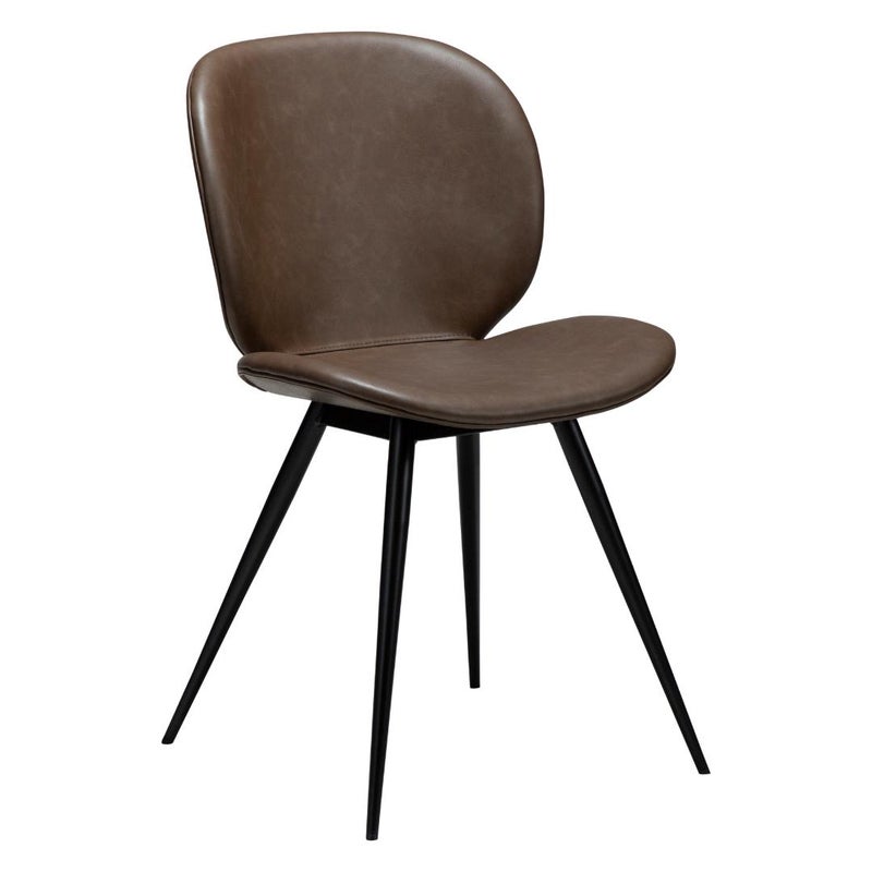 Cloud Dan-Form krzesło stołowe PU skóra sztuczna brązowy.