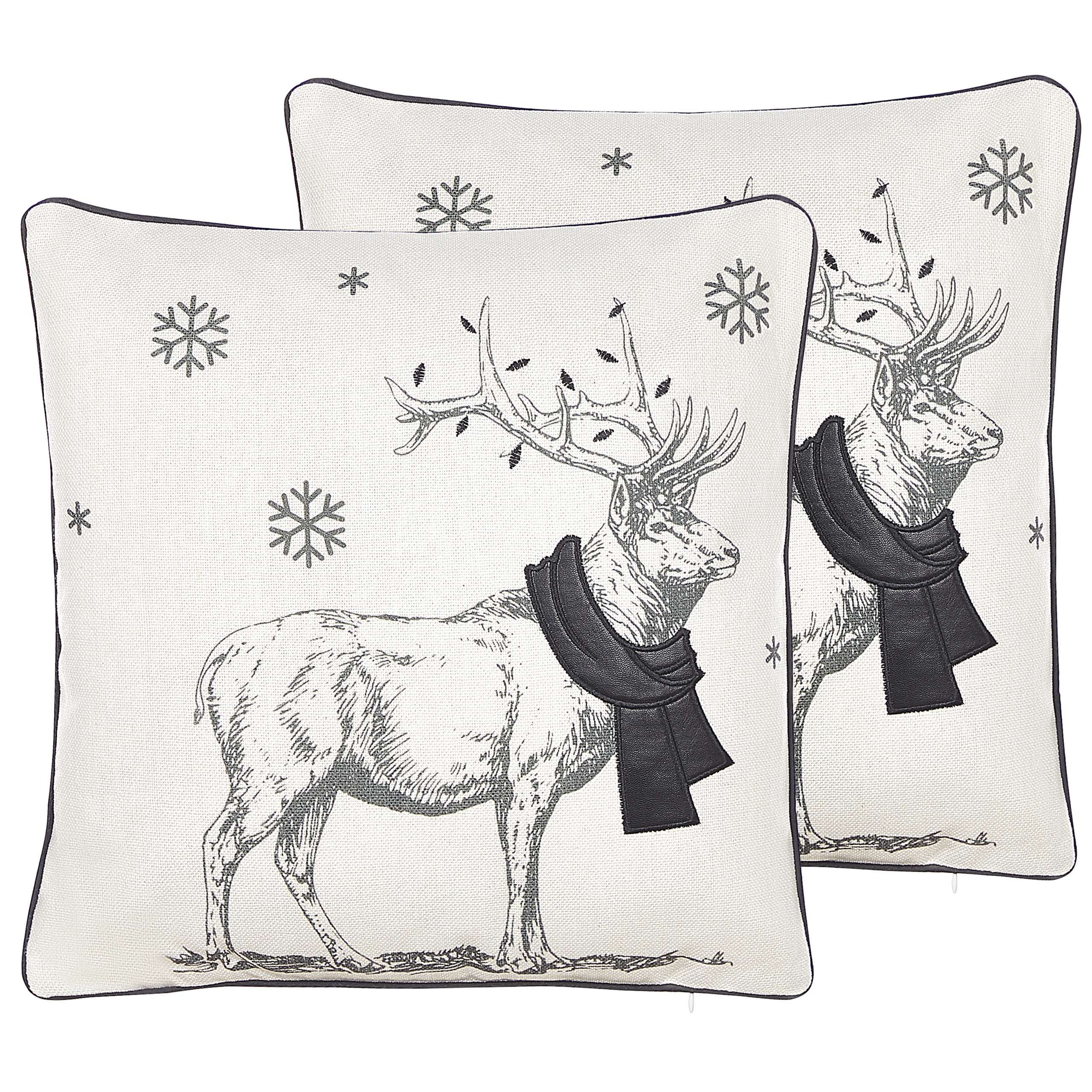 HOMESCAPES Lot de 4 Oreillers naturels en Plumes de Canard Ultra