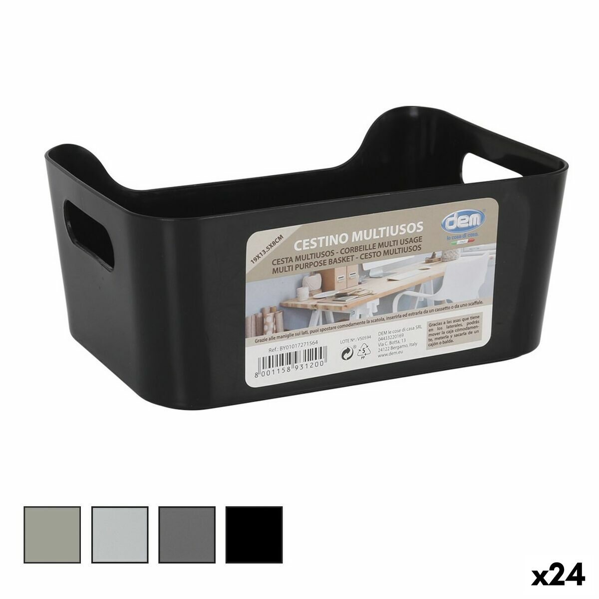 Panier Multi-usages Westmark Rectangulaire 31x21x9 Cm - Polypropylène Tressé, Lavable Au Lave-vaisselle - Pour Pain, Fruits, Présentation