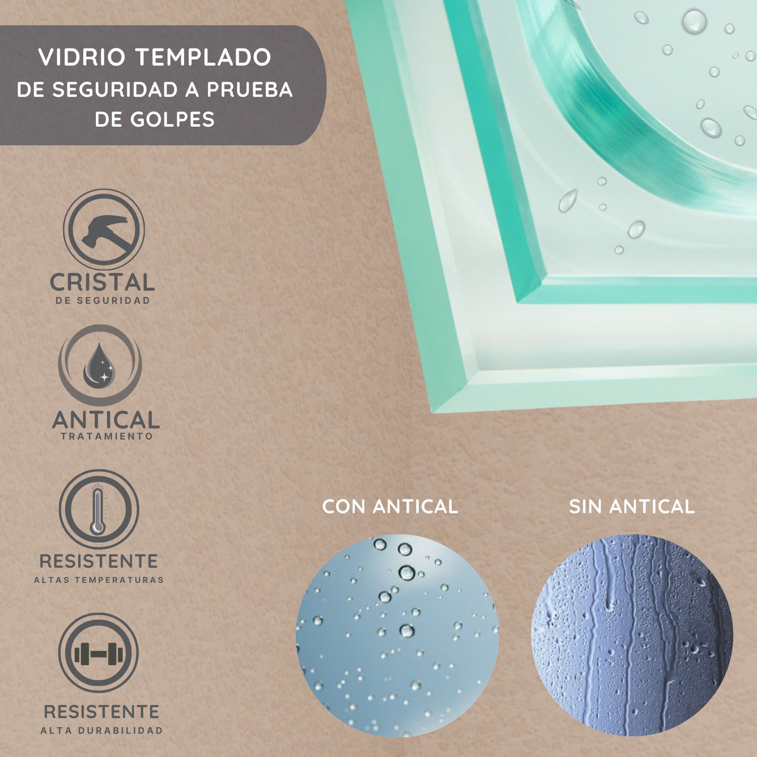 SOULHOME Mampara de ducha fijo + abatible 180º - Transparente - Cristal 8 mm Antical - Negro - Ancho 120cm (80cm fijo + 40cm abatible) – H= 200cm - 5