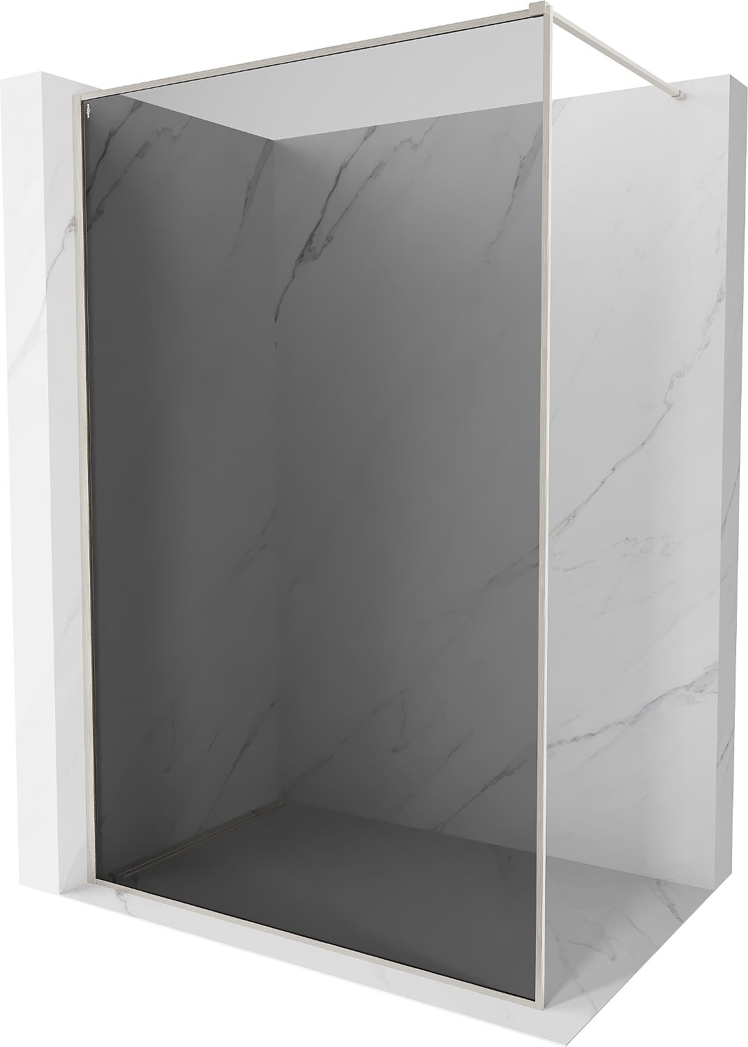 Mexen Kioto-F panel de ducha Walk-in con marco 90 x 202 cm, grafito 8 ...