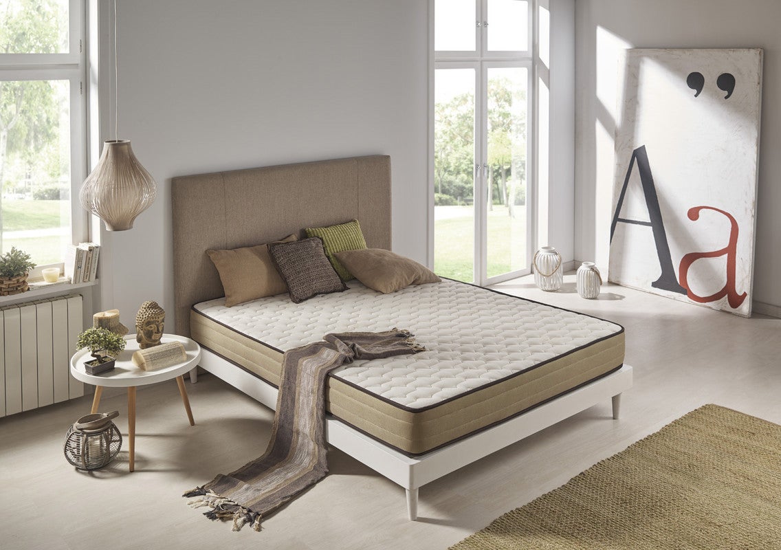 Colchón visco Luxe Bamboo Eco 135X190 IKON SLEEP 18 cm firmeza media-alta fibras huecas naturales - 2