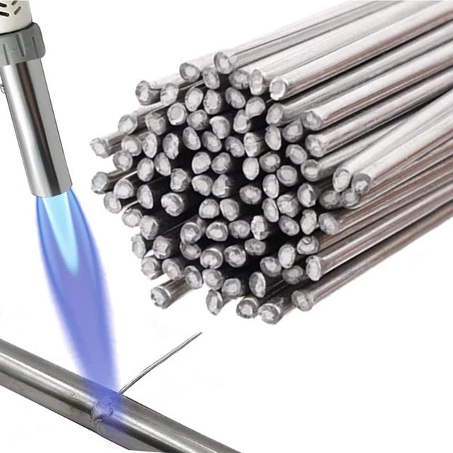 Opakowanie 50 prętów aluminiowych rdzeniowych o długości 33 cm, pręty spawalnicze aluminiowe topliwe w niskiej temperaturze, średnica 20 mm