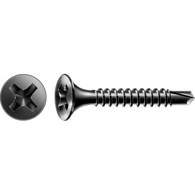 sourcing map 10pcs 6mmx30mm auto foreuse placoplâtre ancrage à vis
