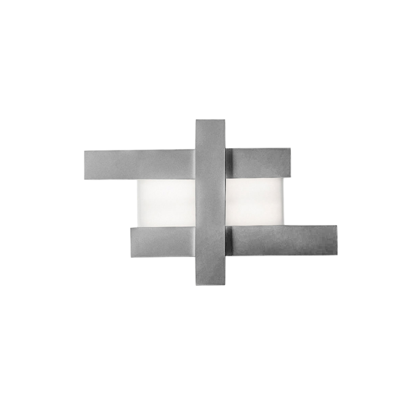 Gea Luce  Aplique Led De Diseño Moderno 40W, Estructura Geométrica De Acero, Luz Cálida 3000K, 2620Lm, Ancho 84 Cm, Ip20 Blanco , Leroy Merlin