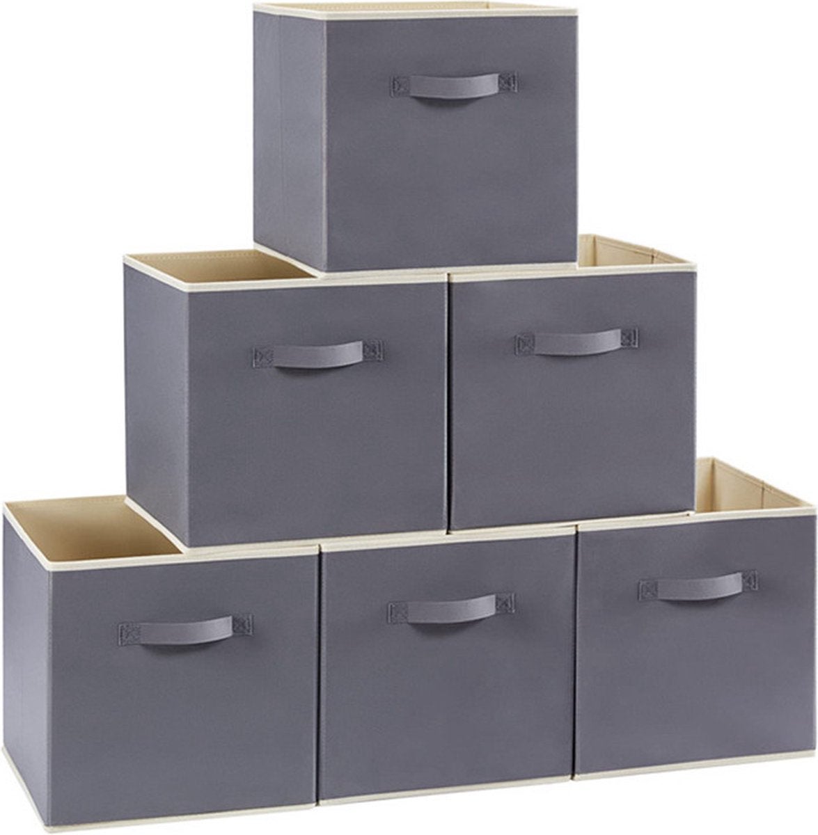 Cutie de depozitare pentru haine și jucării, format din 6 piese-Material nețesut durabil, design pliabil, multifuncțional și versatil