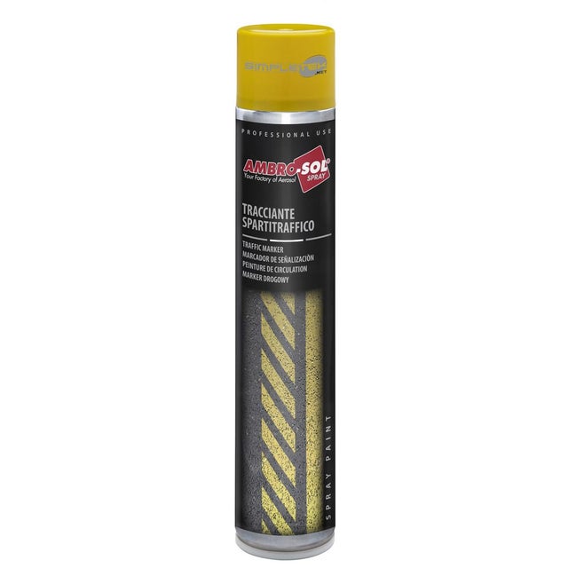 Peinture de signalisation 750 ml. Jaune