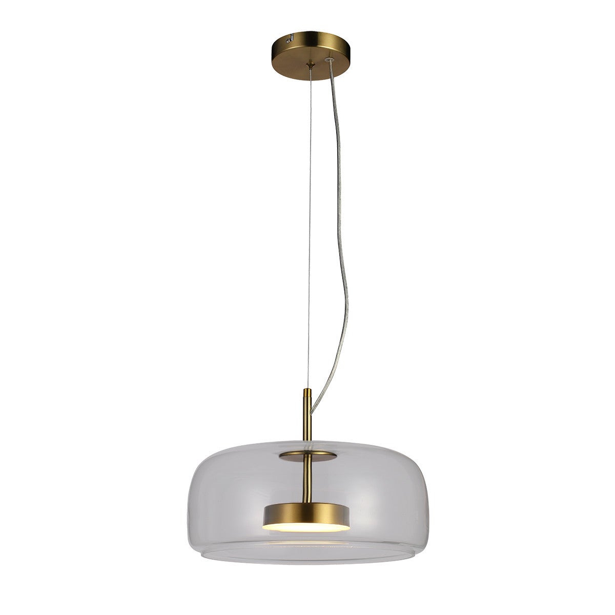 Lampa wisząca CASTE LED 10W Ciepła biel 850lm złota wym: 120 x 33 x 33 cm Italux