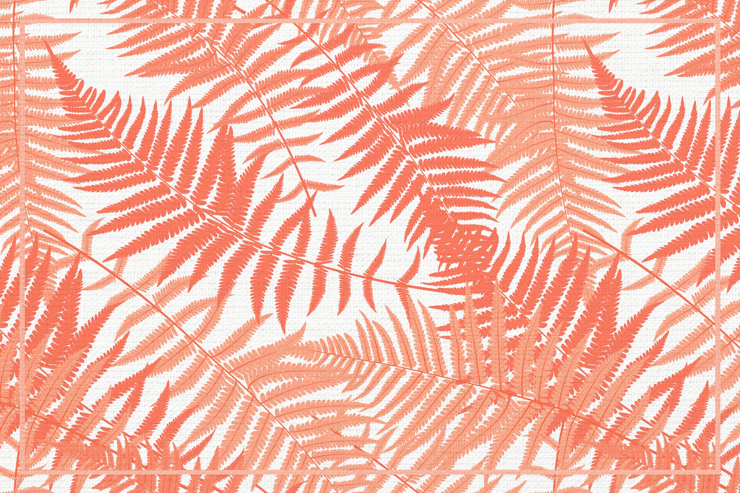 Dywan z PVC do wnętrz i na zewnątrz Helechos Coral 140x200 cm - Winyl drukowany, antypoślizgowy, zmywalny, odporny — na taras i do domu.