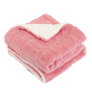 Plaid Polaire Ultra Doux 90x300 Cm - Couverture Chaude Pour Canapé Ou Lit, Idéal Toute L'année - Rouge