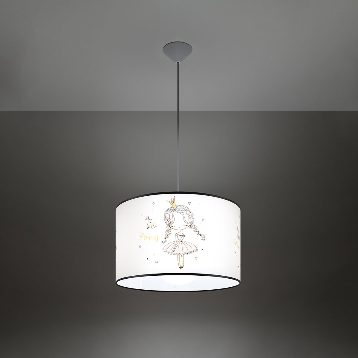 Lampa wisząca PRINESA 40 LED 3000K - 40x40x95cm Sollux